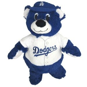 Los Angeles Dodgers Baseball Bear Plush Toy Blue White MLB Genuine Merchandise